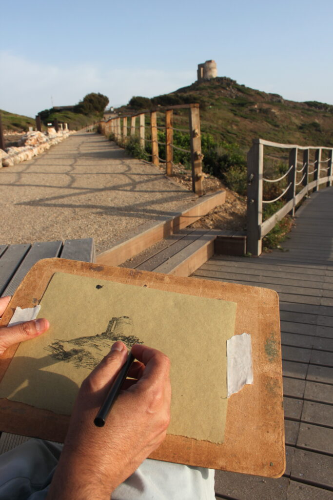 sketching in sardinia